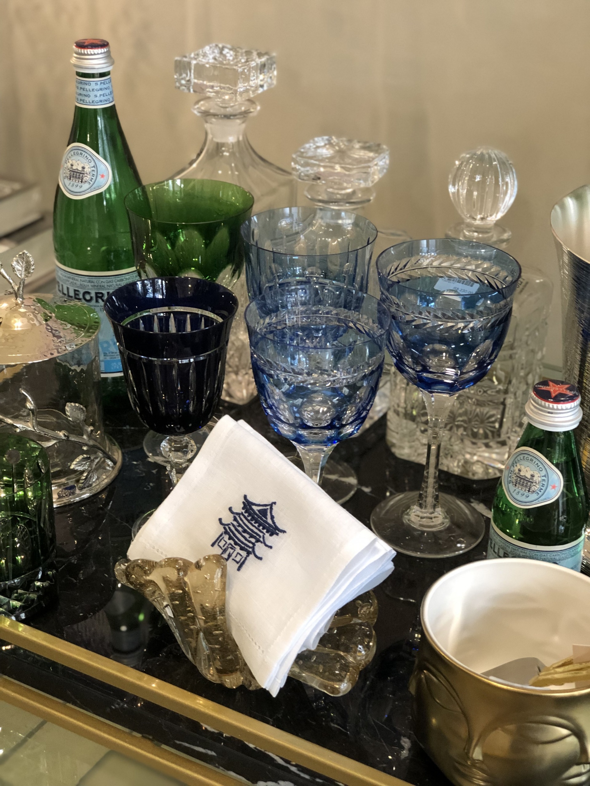 Taça cristal Mozart azul claro para vinho tinto