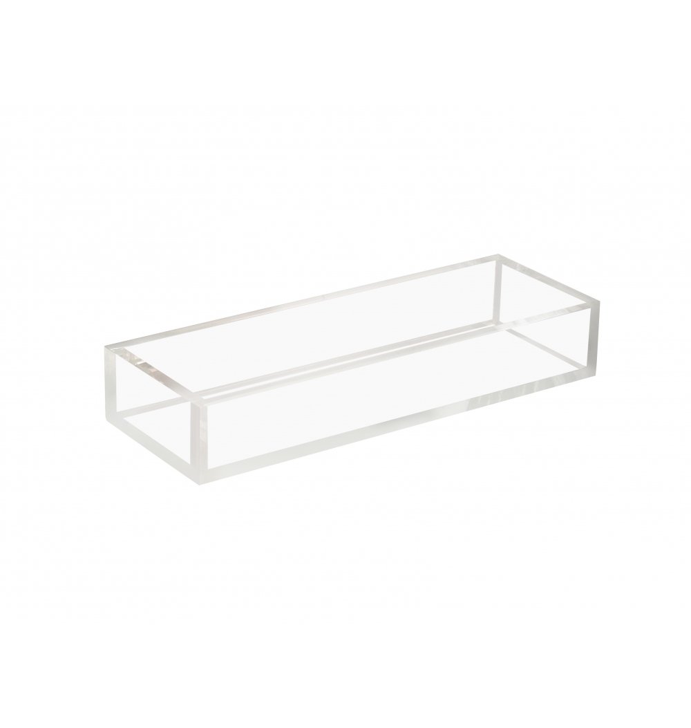 Bandeja acrílico transparente retangular P 