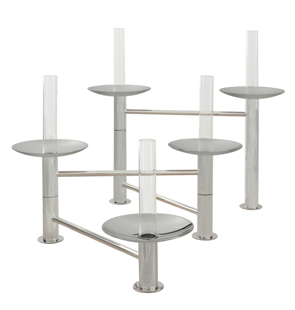 Centro de mesa articulado inox 