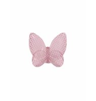 Borboleta cristal textura quadriculada rosa claro 