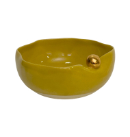 Bowl Nina com ouro amarelo Bowl Nina com ouro amarelo