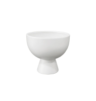 Cachepot cerâmica estocolmo branco M fosco Cachepot cerâmica estocolmo branco M fosco