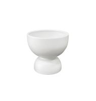 Cachepot cerâmica oslo  branco M fosco Cachepot cerâmica oslo  branco M fosco