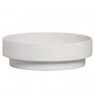 Centro cerâmica camélia G off white fosco