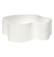 Centro cerâmica fosca branco orgânico G Centro cerâmica fosca branco orgânico G