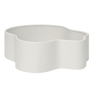 Centro cerâmica fosca off white orgânico G Centro cerâmica fosca off white orgânico G