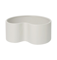 Centro cerâmica fosca off white orgânico M Centro cerâmica fosca off white orgânico M