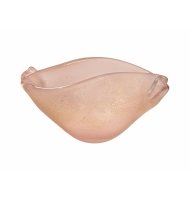 Centro murano piemonte rosa champagne com ouro Centro murano piemonte rosa champagne com ouro