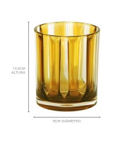 Copo acrílico costine âmbar