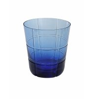 Copo cristal lapidado Mozart caipirinha azul Copo cristal lapidado Mozart caipirinha azul