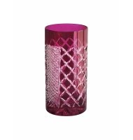 Copo cristal long drink framboesa losango Copo cristal long drink framboesa losango