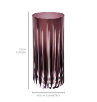 Copo cristal long drink Mozart berinjela