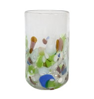 Copo de murano base confetti