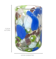 Copo de murano confetti 