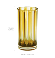 Copo long drink acrílico costine âmbar