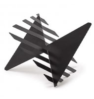 Escultura metal preto fosco Escultura metal preto fosco