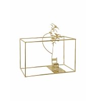 Escultura metal varanda com banho de ouro Escultura metal varanda com banho de ouro