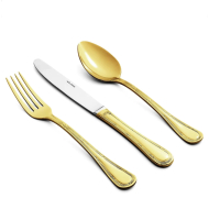 Faqueiro Lace St James dourado 48 peças Faqueiro Lace St James dourado 48 peças