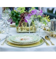 Faqueiro Lace St James dourado 48 peças