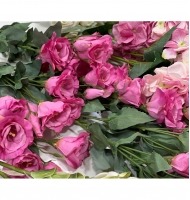 Galho lisianthus rosa pink