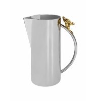 Jarra inox com flor dourada Jarra inox com flor dourada