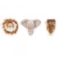 Kit escultura  safari para parede com 3 unidades Kit escultura  safari para parede com 3 unidades