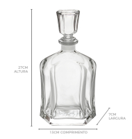 Licoreira vidro transparente