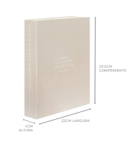 Livro caixa bege Paris is always a good idea 
