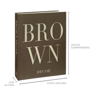 Livro caixa brown decor