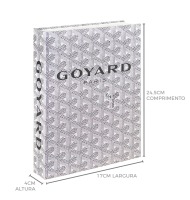 Livro caixa Goyard branco P
