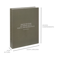 Livro caixa have no fear of perfection, you\'ll never reach it