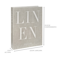 Livro caixa Linen Decor 