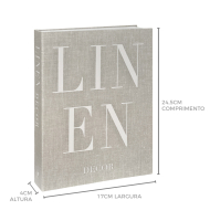 Livro caixa Linen Decor P