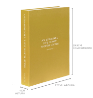 Livro caixa mostarda An examined is not worth living 