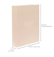 Livro caixa nude Creativity is intelligence having fun