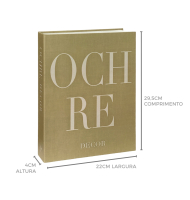 Livro caixa ochre decor