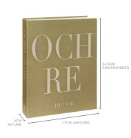 Livro caixa ochre decor P