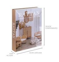 Livro caixa rattan M