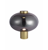 Luminária vidro mirage dourado e fumê Luminária vidro mirage dourado e fumê