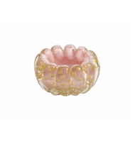 Micro centro murano rosa claro com ouro Micro centro murano rosa claro com ouro