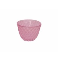 Mini centro diMurano rosa chiclete lapidado Mini centro diMurano rosa chiclete lapidado