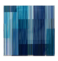 Quadro acrílico arte cinética azul Quadro acrílico arte cinética azul