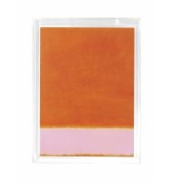 Quadro acrílico gravura laranja e rosa claro Quadro acrílico gravura laranja e rosa claro
