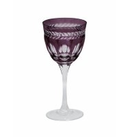 Taça cristal lapidado Mozart vinho tinto berinjela Taça cristal lapidado Mozart vinho tinto berinjela