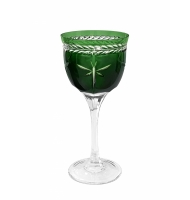 Taça cristal Mozart vinho tinto verde escuro Taça cristal Mozart vinho tinto verde escuro