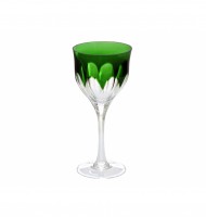 Taça cristal Mozart verde para vinho branco Taça cristal Mozart verde para vinho branco