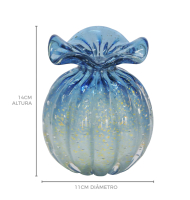 Trouxinha degradê azul com ouro