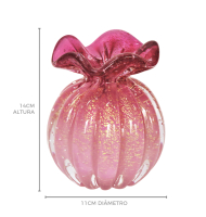 Trouxinha degradê rosa com ouro