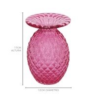 Trouxinha diMurano alta pink lapidada