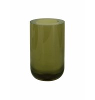Vaso acrílico cilíndrico liso verde militar Vaso acrílico cilíndrico liso verde militar